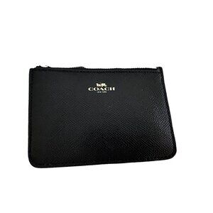 Black Coach Rectangular Coin Purse 3.5 x 5